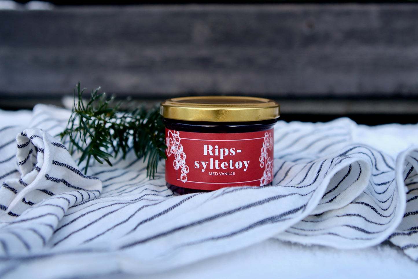 Ripssyltetøy med ekte vanilje