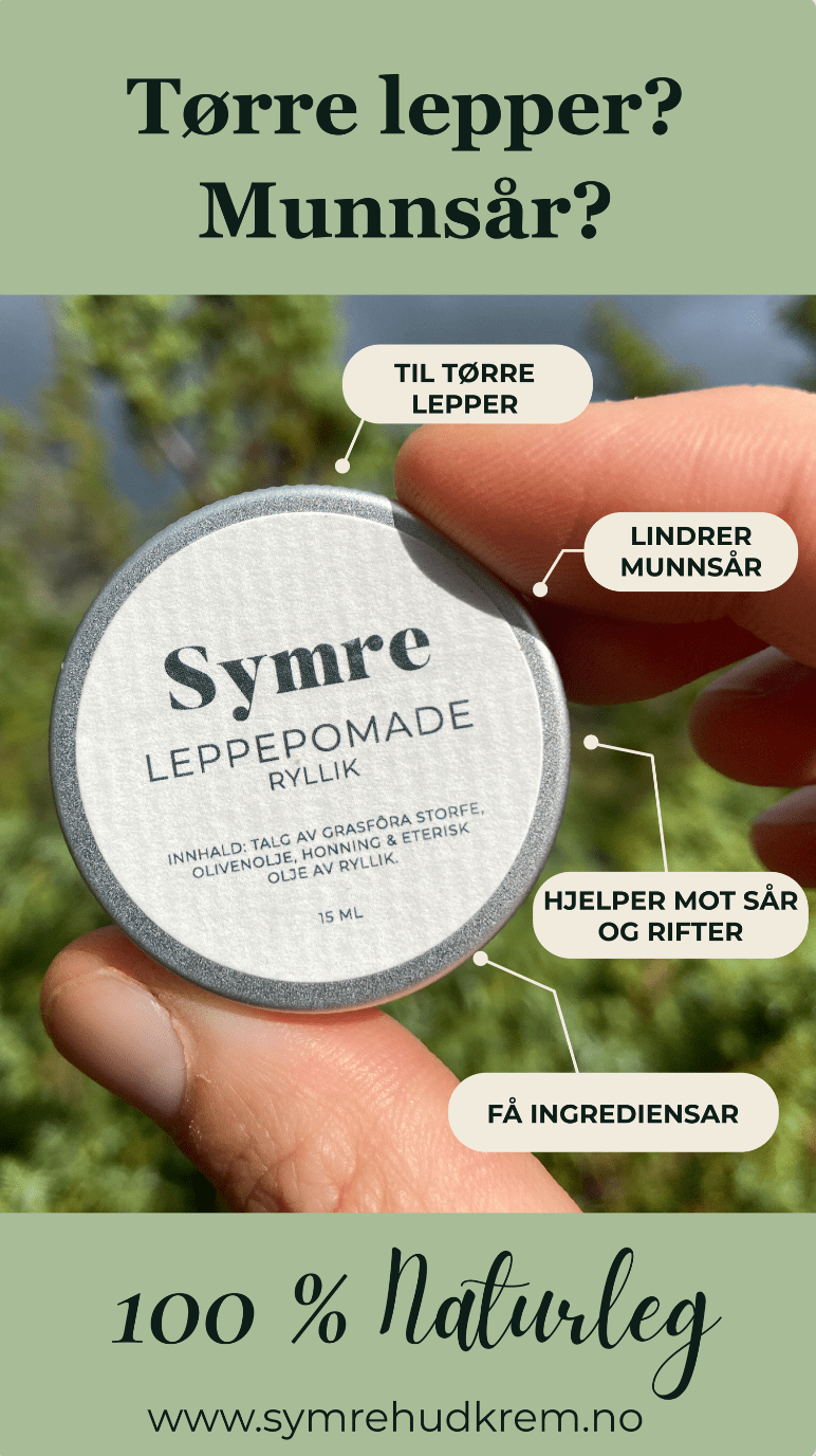 Leppepomade med ryllik & mynte - Symrehudkrem
